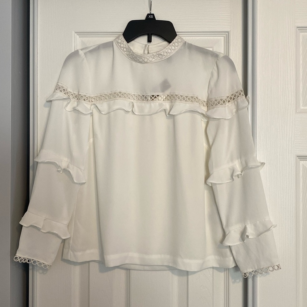 NWT J. Crew White Blouse Size 00